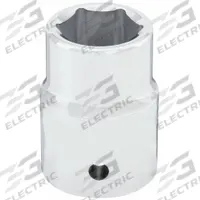 WESTWARD Socket: Metric, 3/4 in Drive Size, 21 mm Socket Size, 6-Point, Std, Chrome, 2 in Overall Lg (MPN 10E317). Key specifications — attr1204417: WESTWARD; attr1204392: Chrome.