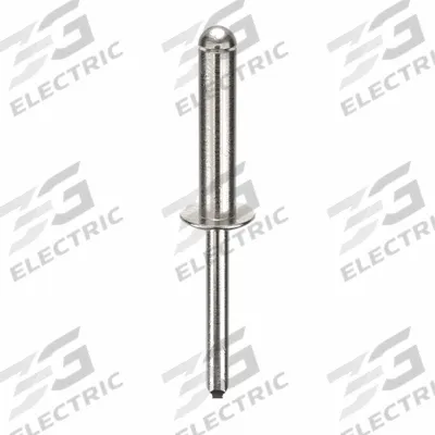 APPROVED VENDOR Blind Rivet,2 5/11 in L,1/4 in dia,PK100: Inch, 2 29/64 in Overall Lg, 1 1/8 in Body Lg - Domed-Head Blind Rivets