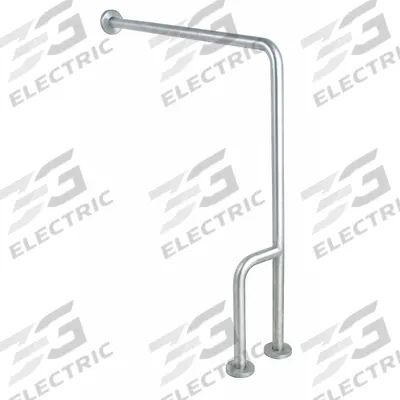 APPROVED VENDOR Floor to Wall Grab Bar: Angled, 30 in Lg, 1 1/2 in Dia, Stainless Steel - Wall- & Floor-Mounted Grab Bars