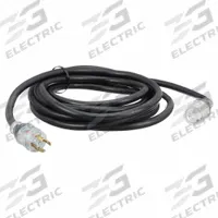 RELIANCE Generator Power Cord: Transfer Switch Cord, 20 ft Cord Lg, 125/250V AC, 30 A Current Rating (MPN PC3020). Key specifications — Rated Voltage: 125/250V AC; Use with Inlet Box: 2KEP7; Use with Transfer Switch: 2KEP5; 2KEP6; Wire Size: 10 AWG; Brand: RELIANCE.