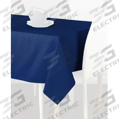 R&R TEXTILE Tablecloth: Rectangle, Royal Blue, 96 in Overall Lg, 52 in Overall Wd, Polyester (MPN AT-Signature-52x96-2983-Royal Blue). Key specifications — Color: Royal Blue; Material: Polyester; Brand: R&R TEXTILE.