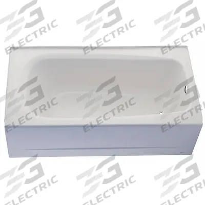 AMERICAN STANDARD Soaking Tub: Right Drain Location, 17 3/4 in Overall Ht - Alcove Bathtubs