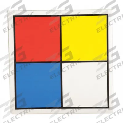 NFPA Label: Paper, 4 in Ht, 4 in Wd, 0.035 in Thick, Permanent Adhesive, 4 in x 4 in - Safety