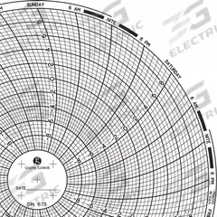 GRAPHIC CONTROLS Circular Paper Chart: Dickson, -10°C to 10°C, Chart 675, Dickson, KT6/TH6, 60 PK. Key specifications — attr1000971: TH6; attr1001003: GRAPHIC CONTROLS; attr1001002: Temperature °C.