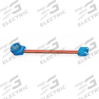 GROTE Adapter Plug: Male Pin Connector/Straight PL-3 Connector, 3 Wires, 5 in Wire Lg, 2 Connectors (MPN 66831). Key specifications — Wire Sizes Included: 16 AWG; Features: Female-To-Male Pin Lamp Termination; Connector Type: Straight PL-3 Connector; Compatible Product Type: Female Pin Lamps.