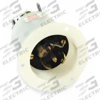 HUBBELL Locking Inlet: Non-NEMA, Black, 120/208V AC, 20 A, 4 Pole, 5 Blade (MPN HBL45985CL). Key specifications — Voltage Rating: 120/208V AC; Brand: HUBBELL.