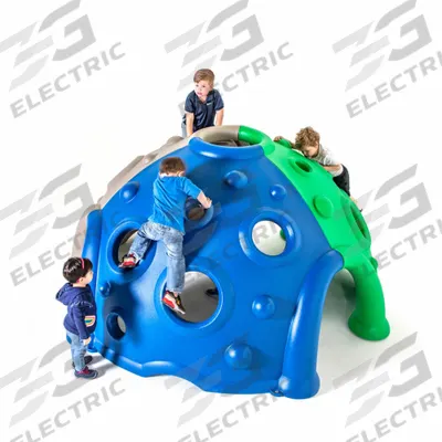 ULTRAPLAY Climber: 21 ft Installation Zone Dia, Rotomolded Plastic - Dome Climbers
