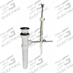 KISSLER Drain Assembly: Plastic, 12 in Overall Ht, 1 1/2 in Overall Dia, Threaded, 1 1/2 in Pipe Dia (MPN 10-0060). Key specifications — Product Type: Drain Assembly; Brand: KISSLER; Material: Plastic; Includes: Pop-Up Stopper.