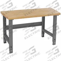 TENNSCO Workbench: Adj Ht, Laminated Hardwood Butcher Block, 48 in x 30 in, Gray (MPN WBA-1-3048W). Key specifications — Brand: TENNSCO.