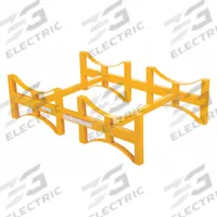 VESTIL Drum Rack: 46 in x 30 in x 13 in, For 2 Drums, 1 Levels, 1,600 lb Wt Capacity, 1,600 lb (MPN DRUM-RACK-2). Key specifications — Weight Capacity Per Level: 1,600 lb; Color/Finish: Yellow; For Drum Capacity: 55 gal; Brand: VESTIL.