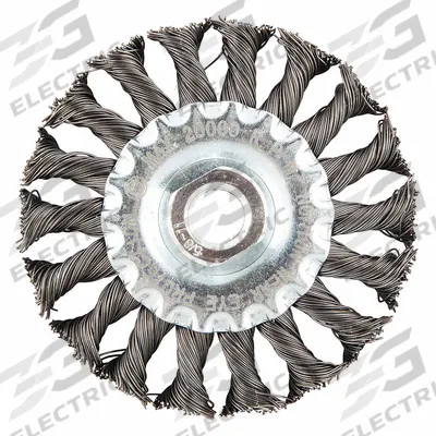 APPROVED VENDOR Wire Wheel Brush: Steel Stringer Bead, 4" Dia x 1/2" Wd, 5/8"-11 Arbor - Weld-Cleaning Brushes for Carbon Steel