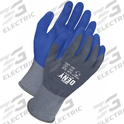 BDG Knit Gloves: XL ( 10 ), ANSI Cut Level A6, Palm, Dipped, Foam Nitrile, HPPE ( 13 ga ) - Heavy-Duty Cut-Resistant Gloves with Nitrile Coating & Impact Protection