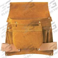 KLEIN TOOLS Tool Pouch: For 3 in Belt Wd - Max, 6 Pockets, Brown (MPN 42241). Key specifications — Closure Type: Open Top; Attachment: Belt Slot; Color: Brown; Brand: KLEIN TOOLS; For Tool Type: Hammers.