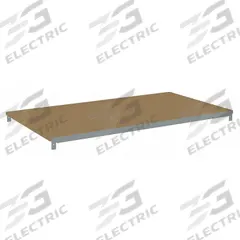 TENNSCO Shelf: 48 in x 24 in, 500 lb Load Capacity, Particleboard, Gray, Shelf (MPN ZAESH-4824D). Key specifications — Decking Material: Particleboard; Includes: (2) Beams; Decking Finish: Unfinished; Shelf Configuration: Single Straight; Color: Gray; Frame Material: Steel; Brand: TENNSCO; Frame Finish: Zinc Plated.