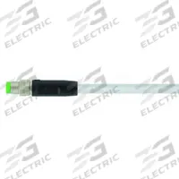 Cordset: M8 Male Straight X Bare Wire, 3 Pins, Gray, PVC, 2 m Cable Lg, 24 AWG Wire Size (MPN 7000-08001-2100200). Key specifications — Cable Jacket Color: Gray; End 1 Mounting Orientation: Straight; End 1 Gender: Male; End 1 Connection Type: M8; Cable Jacket Material: PVC; Brand: MURRELEKTRONIK; IP Rating: IP65; End 2 Connection Type: Bare Wire.