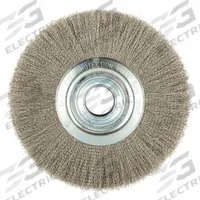 APPROVED VENDOR Wire Wheel Brush: Crimped Steel, 12 in Dia x 2 in Wd, 2 in Arbor, 0.012 in Fill (MPN 66252839006). Key specifications — Brand: APPROVED VENDOR.