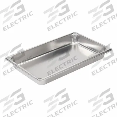 VOLLRATH Steam Table Pan: Full Size, Rectangular, 22 ga Gauge, 8.3 qt Capacity - Steam Table Pans