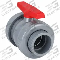 APPROVED VENDOR Manual Two-Way Ball Valve: 4 in, PVC, Straight, Socket x FNPT, Std Port Ball Port (MPN 4PGC3). Key specifications — attr1008170: APPROVED VENDOR; attr1017899: Lever.