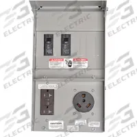 SIEMENS Temporary GFCI Outlet Panel: 50 A Amps, 120/240V AC, Single Phase, 3R, 3 Outlets, Manual (MPN TL37US). Key specifications — attr196222: 120/240V AC; attr196225: No; attr196227: TT-30R; attr196232: Manual; attr211147: SIEMENS.