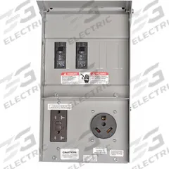 SIEMENS Temporary GFCI Outlet Panel: 50 A Amps, 120/240V AC, Single Phase, 3R, 3 Outlets, Manual (MPN TL37US). Key specifications — attr196222: 120/240V AC; attr196225: No; attr196227: TT-30R; attr196232: Manual; attr211147: SIEMENS.