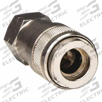 AIGNEP USA Quick Connect Hose Coupling: 3/8 in Body Size, 1/2 in Hose Fitting Size - Universal Interchange Brass Quick-Connect Air Coupling Bodies