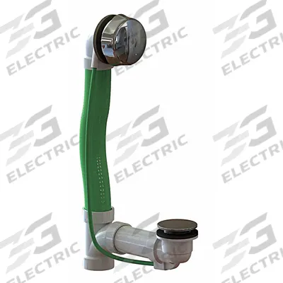 WATCO Bathtub Drain: Plastic, Chrome, 2 7/8 in Overall Dia, 28 in Overall Ht - Bathtub Drain & Overflow Kits