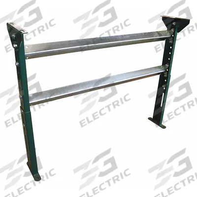 APPROVED VENDOR Conveyor Support Stand: For 36 in Between Frame Wd, 31 in Min. Ht - Permanent Mount H-Style Conveyor Support Stands