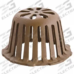 JAY R. SMITH MFG. CO Dome Strainer: 6 5/8 in Overall Dia, 4 in Overall Ht, Nickel Bronze, Flanged (MPN 1330CID). Key specifications — Connection Type: Flanged; Finish: Duco-Coated; Brand: JAY R. SMITH MFG. CO.