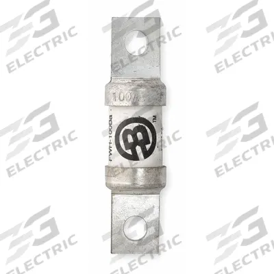 BUSSMANN Semiconductor Fuse: FWH Series, Fast-Acting, 100 A, 500 V AC - Fast-Acting Bolt-On Fuses