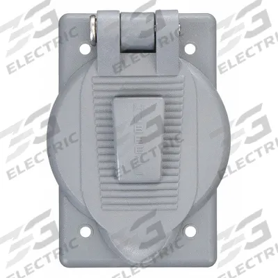 HUBBELL WIRING DEVICE-KELLEMS Weatherproof Cover: Reinforced Thermoplastic Polyester, 1 Gangs - Plastic Weatherproof Electrical Box Covers