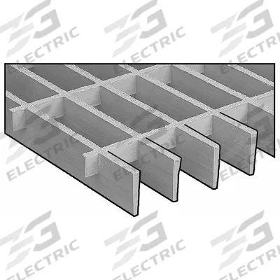 FIBERGRATE Fiberglass Moltruded Grating: Light Duty Grating, 4 ft x 4 ft Nominal Size (WxL) - Corrosion-Resistant Light-Duty Grating