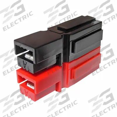 ANDERSON POWER PRODUCTS Two Row 2x1 Finger Proof Housing: Black/Red - Powerpole Connector Housings