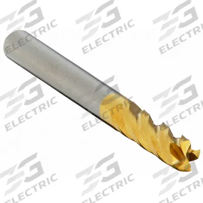 APPROVED VENDOR Square End Mill: Carbide, TiN Coated, 4 Flute, 9/64" Mill Dia, 9/16" LOC - General Purpose Carbide Square End Mills