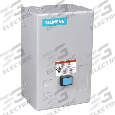 SIEMENS NEMA Magnetic Motor Starter: Non-Reversing, 3 Poles, NEMA Size 0, 18 A - Enclosed Non-Reversing Starters with Electronic Overloads