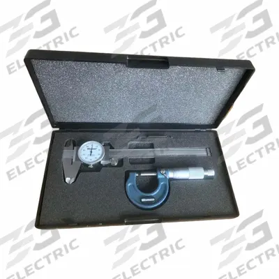 WESTWARD Precision Measuring Tool Kit: 2 Pieces, Dial Caliper - Caliper & Micrometer Precision Measuring Tool Kits