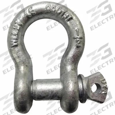 APPROVED VENDOR Anchor Shackle: Anchor Shackle, 4,000 lb Working Load Limit, Carbon Steel - Anchor Shackles for Lifting