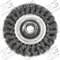 WEILER Wire Wheel Brush: Twisted Steel, 4" Dia x 1/2" Wd, 5/8"-11 Arbor, 0.014" Fill (MPN 13106). Key specifications — Brand: WEILER.