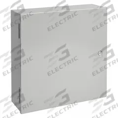 HOFFMAN Enclosure: Steel, 36 in x 24 in x 7 in, NEMA 1, Solid Cover, Hinged, Painted (MPN A36N24ALP). Key specifications — Brand: HOFFMAN; Closure Method: 1/4-Turn Latch; Knockouts: Not Included.