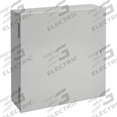 HOFFMAN Enclosure: Steel, 36 in x 24 in x 7 in, NEMA 1, Solid Cover, Hinged - Steel Indoor Enclosures with Hinged Covers