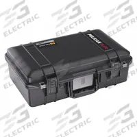 PELICAN Protective Case: 10 1/4 in x 17 3/4 in x 6 1/8 in Inside, No Foam, Black, Stationary (MPN 1485AIRNF). Key specifications — Closure Type: Double Throw; Brand: PELICAN; Carry-On Size: Yes.