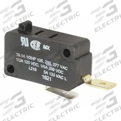 HONEYWELL Miniature Snap Action Switch: Plunger Actuator, 1NO, Quick Connect (MPN V7-1C27E9). Key specifications — AC Contact Rating: 15 A @ 250 V; Electrical Connection: Quick Connect; Series: V7; Brand: HONEYWELL.