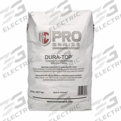 H&C Broom Finish Repair: Dura-Top, Cement, 50 lb Container Size, Bag - Concrete Resurfacers
