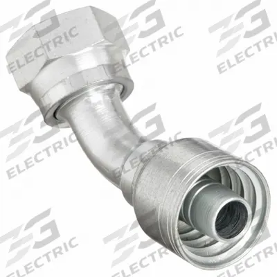AEROQUIP Hydraulic Crimp Fitting: Steel x Steel, 45° Elbow, -12 For Hose Dash Size - Aeroquip Crimp Hydraulic Hose Fittings with ORS Connection