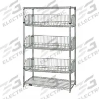 APPROVED VENDOR Wire Shelving Unit: Starter, 48 in x 24 in, 63 in Overall Ht, 2 Shelves, Dry, Silver (MPN 45VY05). Key specifications — Recommended Environments: Dry; Color: Silver; Finish: Chrome; Material: Steel; Brand: APPROVED VENDOR.