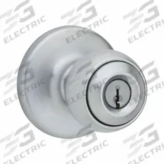 KWIKSET Door Knob Lockset: Office Knob Locksets, Chrome (MPN 400P-26D-6AL-RCS). Key specifications — Lockset Style: Rose.