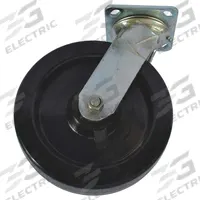 DAYTON Swivel Caster: 750 lb Load Capacity, 9 7/8 in Overall Lg, 8 in Overall Wd, Phenolic/Steel (MPN MH13X46801G). Key specifications — Material: Phenolic; Compatible Grainger Part Number: 13X468; Color: Black; Brand: DAYTON; Manufacturer Part Number: MH13X46801G.