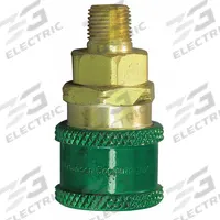HANSEN Quick Coupler Body: UNF, 9/16" (MPN GR604R). Key specifications — attr1249942: GR604R; attr1249951: Male; attr1249952: 9/16 in; attr1249954: UNF; attr1249956: Sleeve; attr1249944: HANSEN; attr1249945: Green.