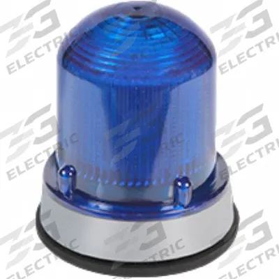 EDWARDS SIGNALING Warning Light: Blue, LED, 1/2 in Internal NPT/3/4 in External NPT - Wired Flashing Lights