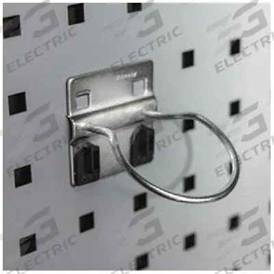 KENNEDY Single Ring Tool Holder: 3 in x 2 1/4 in x 2 3/8 in, 2 Hooks, 3 in Hook Dp - Ring Toolholders for Square-Hole Pegboard