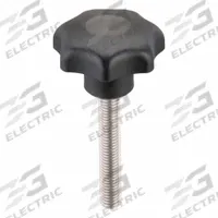 KIPP Hand Knob: 7 Point, Plastic w/ SS Thread, M10 Thread, 60 mm Thread Lg, 50 mm Dia (MPN K0154.410X60). Key specifications — Brand: KIPP.